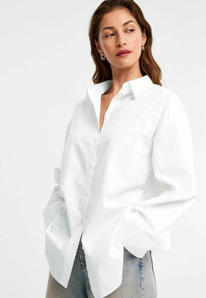 Chemise Asymétrique Oversize Pure Élégance
