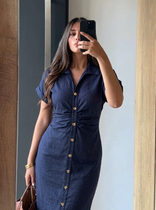 Robe Chemise Élégante Terracotta